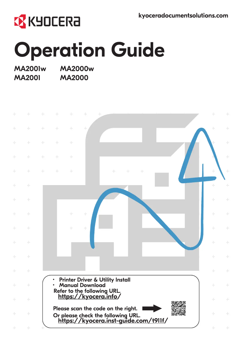 Page 1 de la notice Manuel utilisateur Kyocera MA2000W