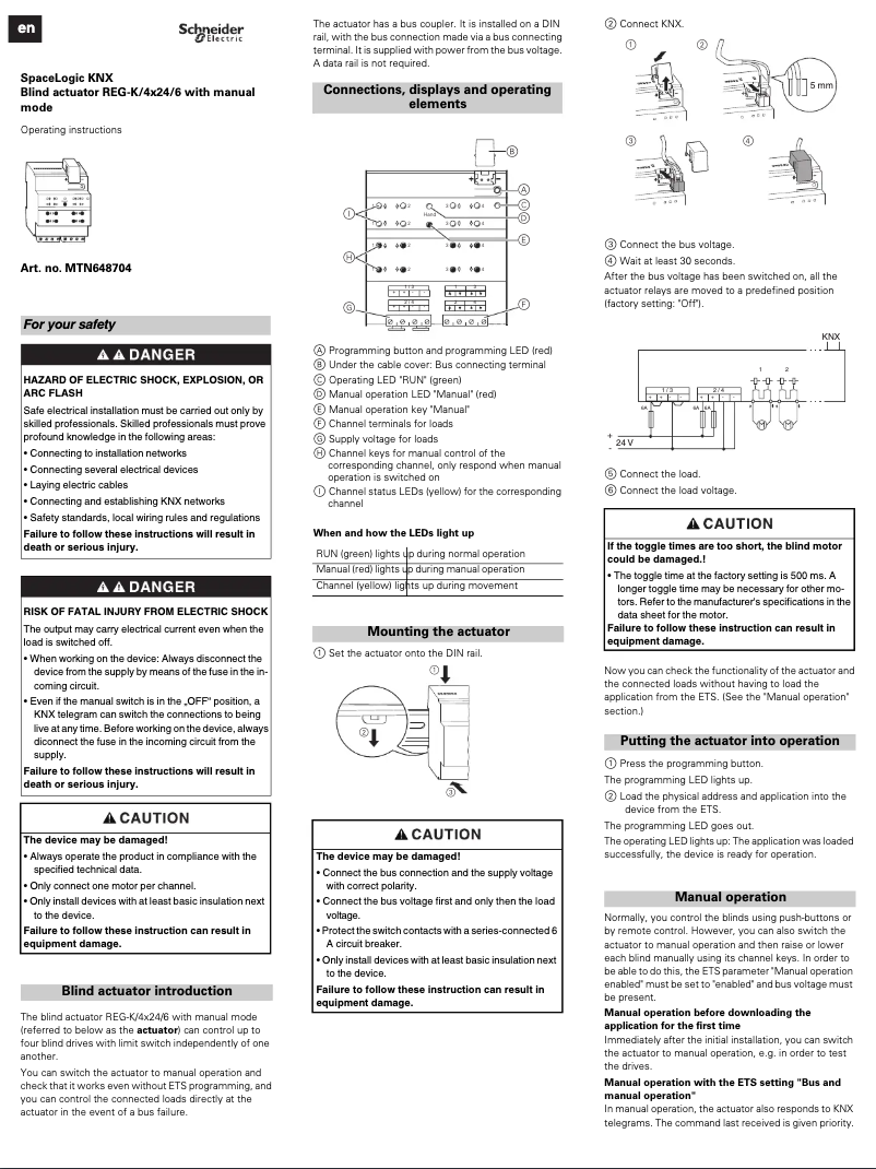 Page n°1 - Manuel utilisateur Schneider MTN648704