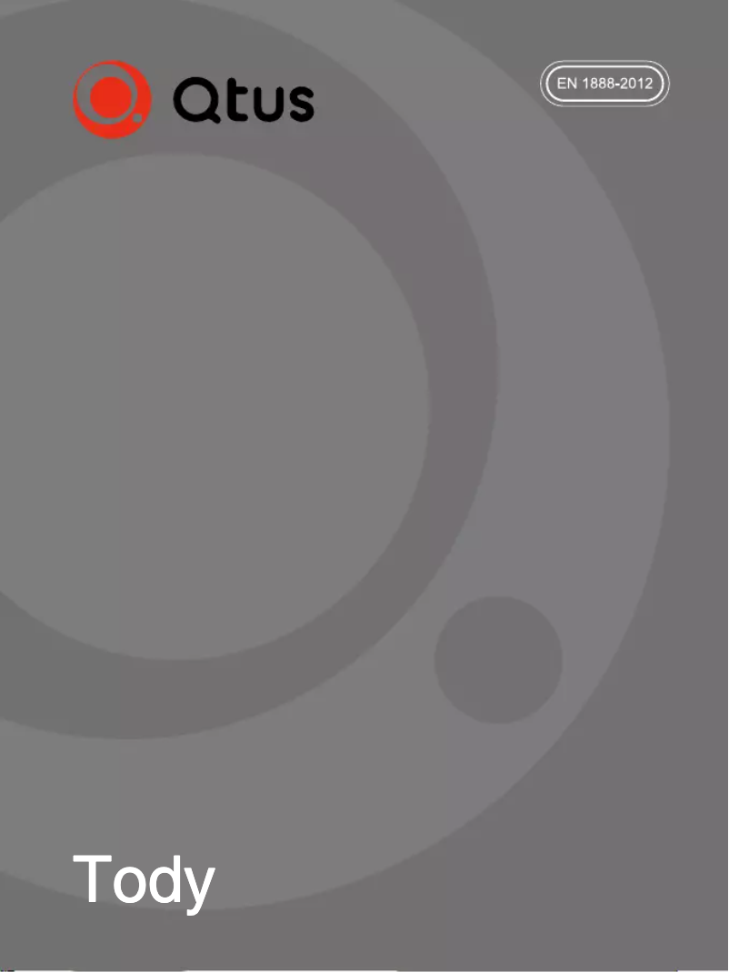 Page 1 de la notice Manuel utilisateur Qtus Tody