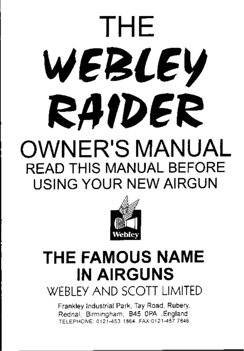 Página 1 del manual Manual de usuario Webley Raider