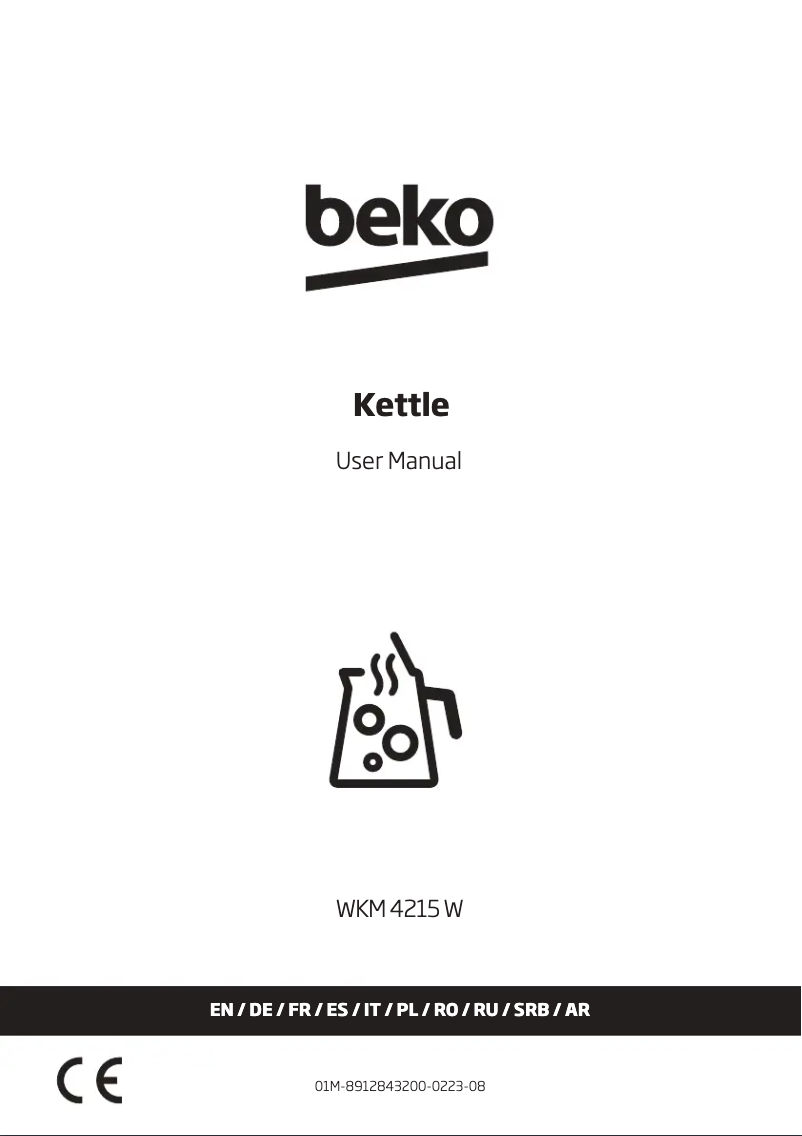 Page 1 de la notice Manuel utilisateur Beko WKM 4215 W