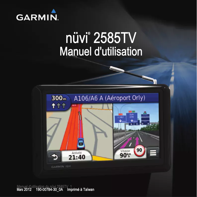 Page n°1 - Manuel utilisateur Garmin Nuvi 2585TV