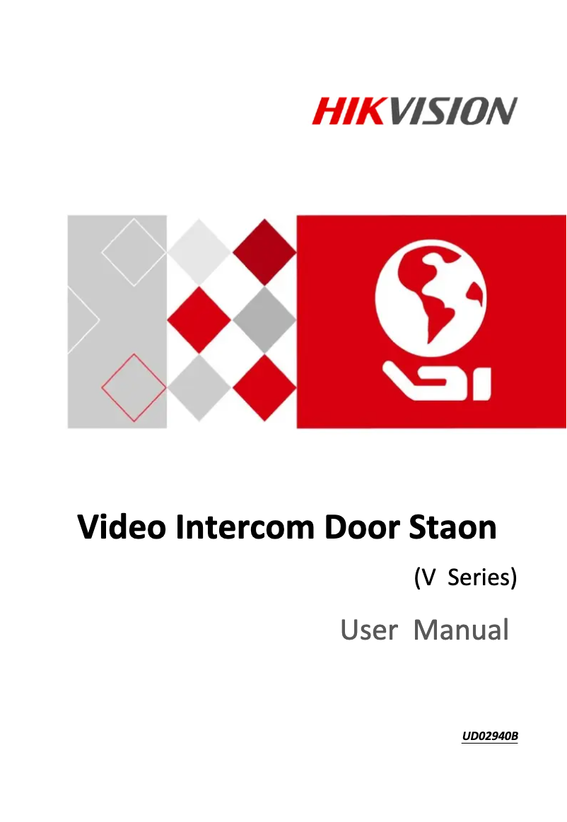 Page 1 of the manual User Manual Hikvision DS-KV8102-VP