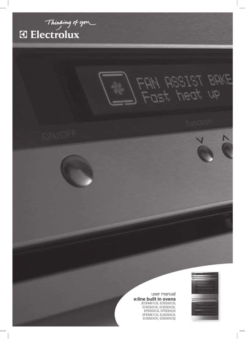 Page 1 de la notice Manuel utilisateur Electrolux EOEE62CS