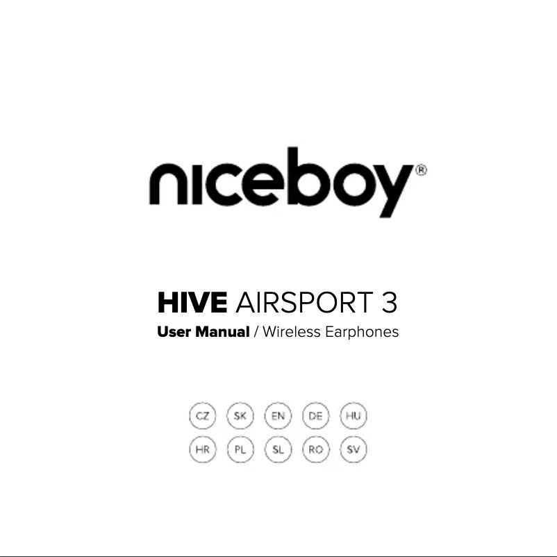 Page n°1 - Manuel utilisateur Niceboy HIVE Airsport 3