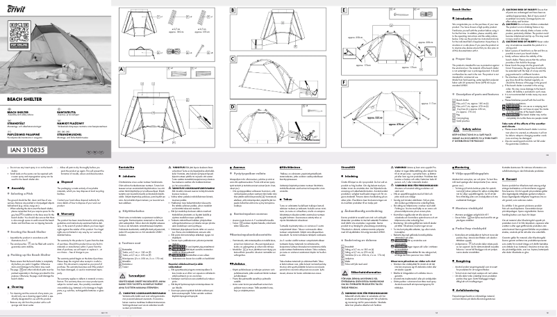 Page n°1 - Manuel utilisateur Crivit IAN 273756