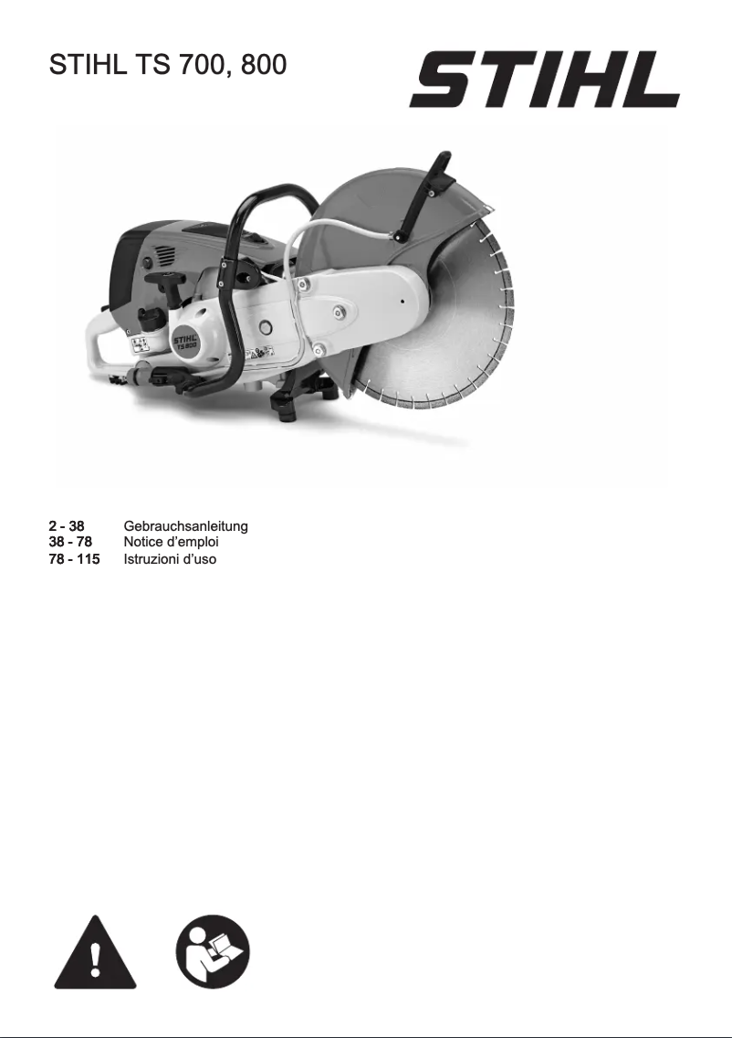 Image de la première page du manuel de l'appareil TS 800