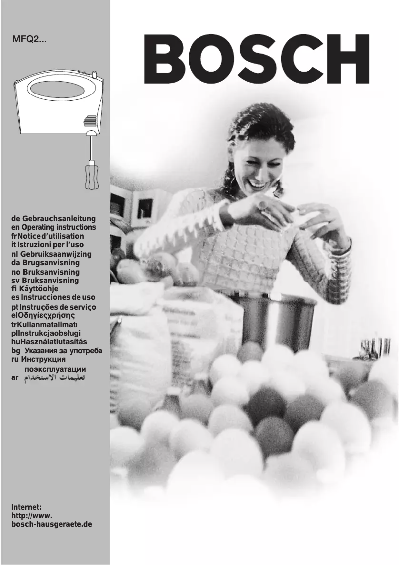 Page 1 de la notice Manuel utilisateur Bosch MFQ2100