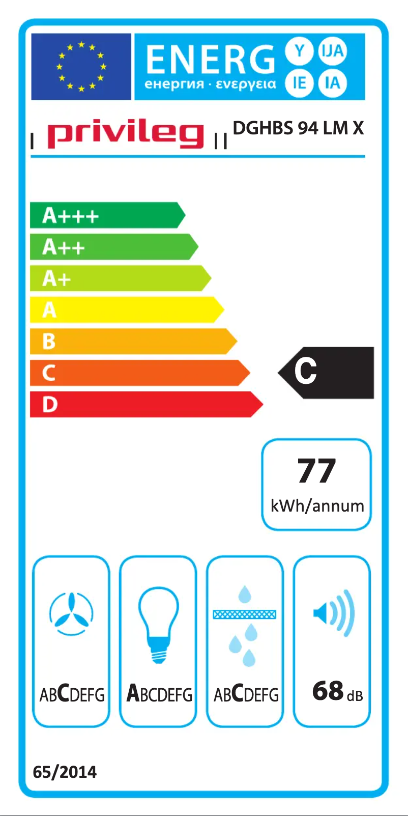 Image de la première page du manuel de l'appareil DGHBS 94 LM X