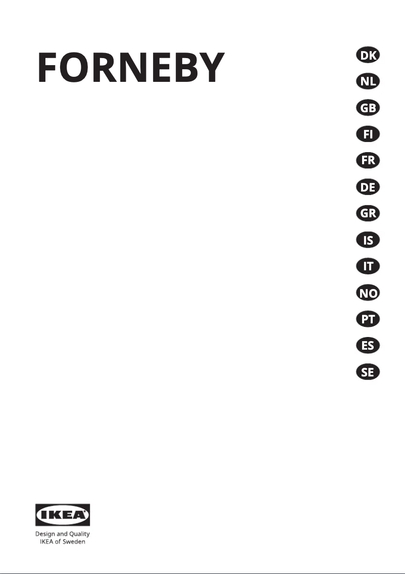 Image de la première page du manuel de l'appareil FORNEBY 305.577.90