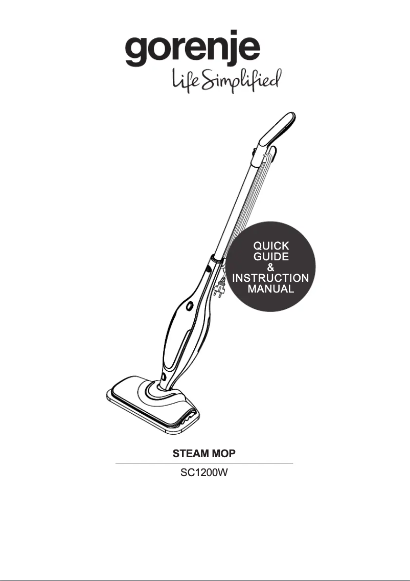 Page n°1 - Manuel utilisateur Gorenje SC1200W