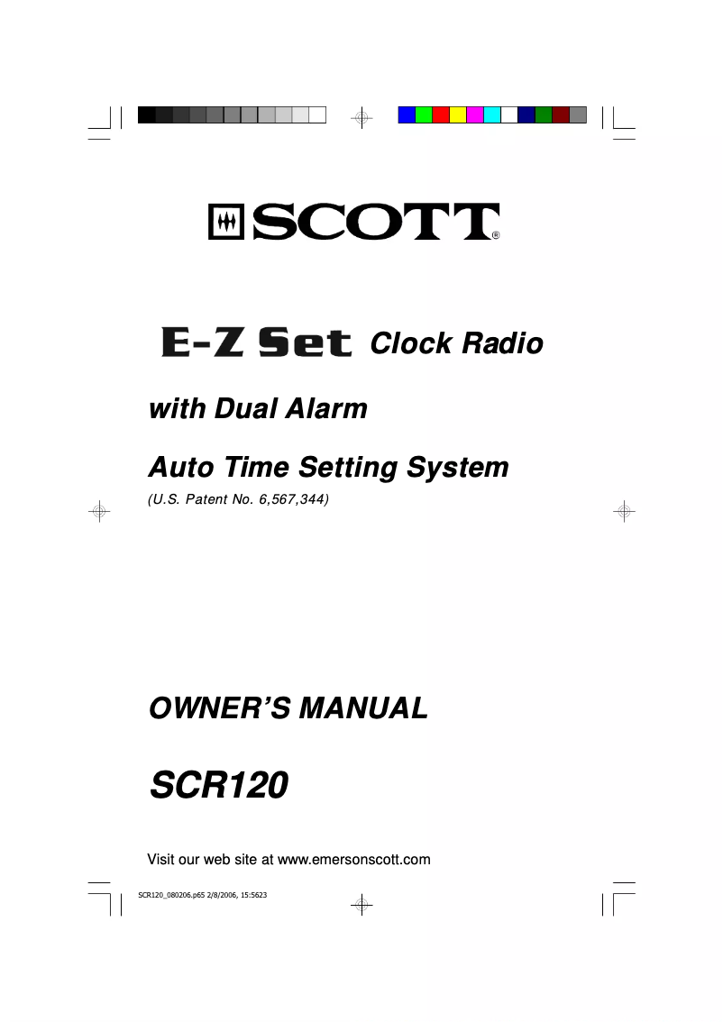 Page 1 de la notice Manuel utilisateur Emerson SCR120