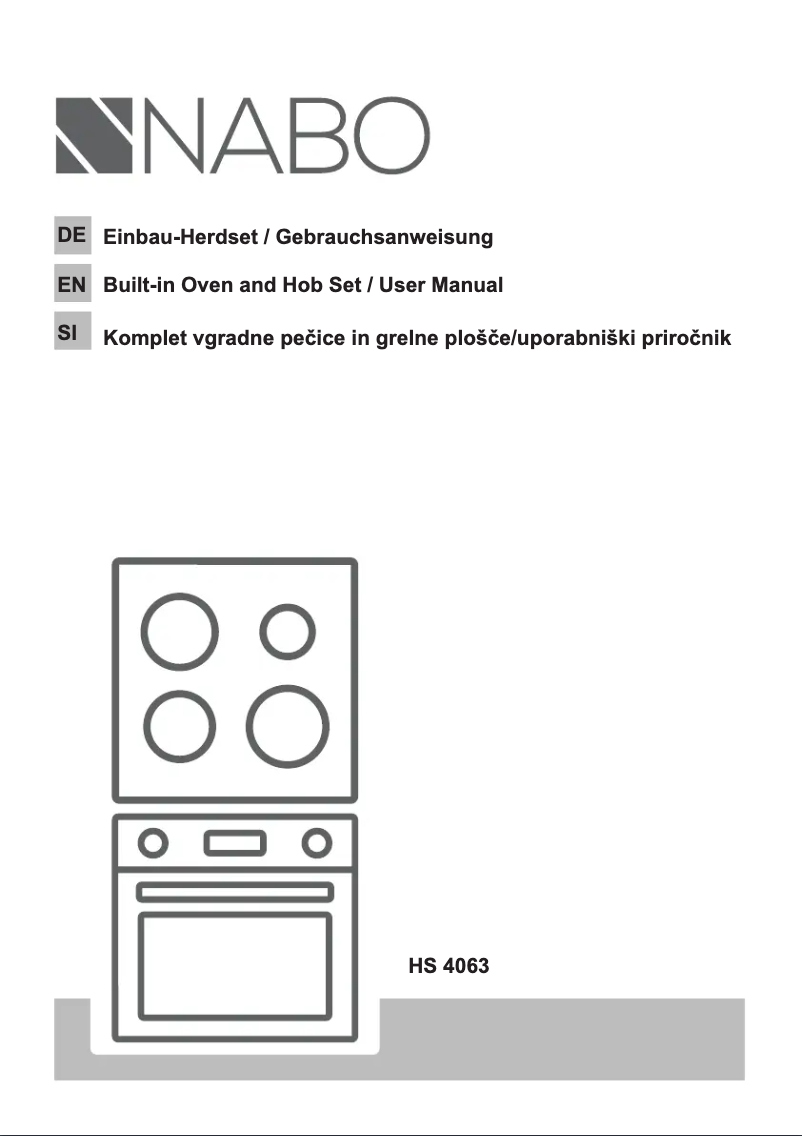 Page 1 de la notice Manuel utilisateur Nabo HS 4063