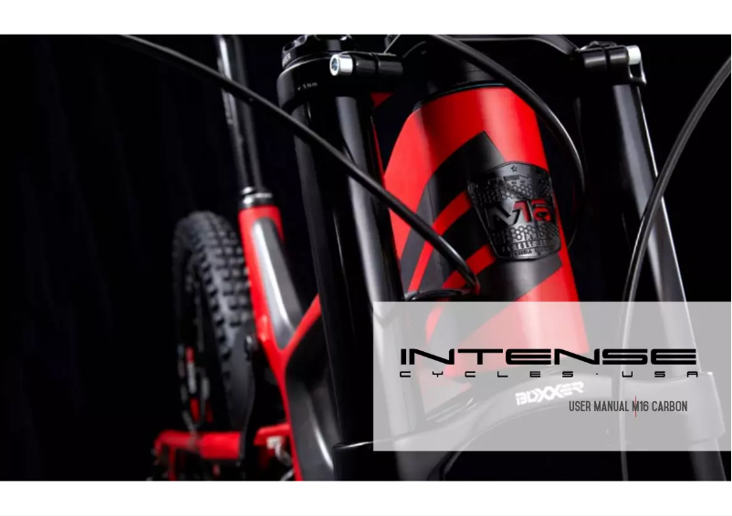 Página 1 del manual Manual de usuario Intense M16C (2016)