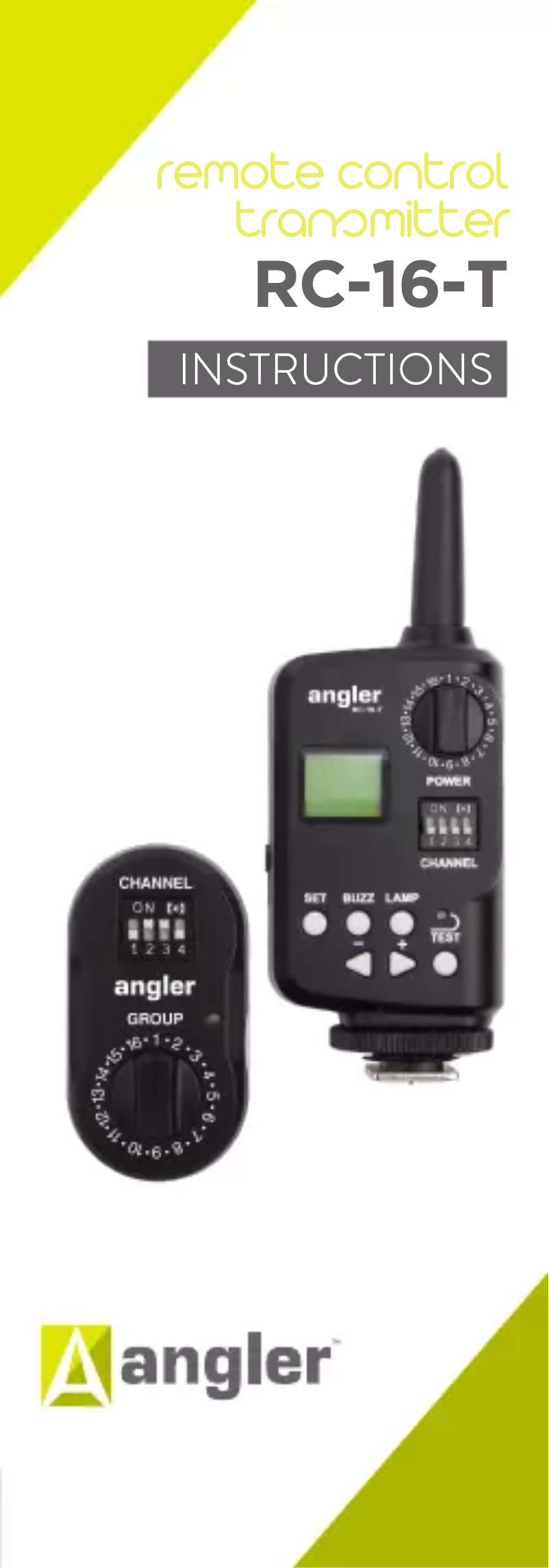 Page n°1 - Manuel utilisateur Angler RC-16-T