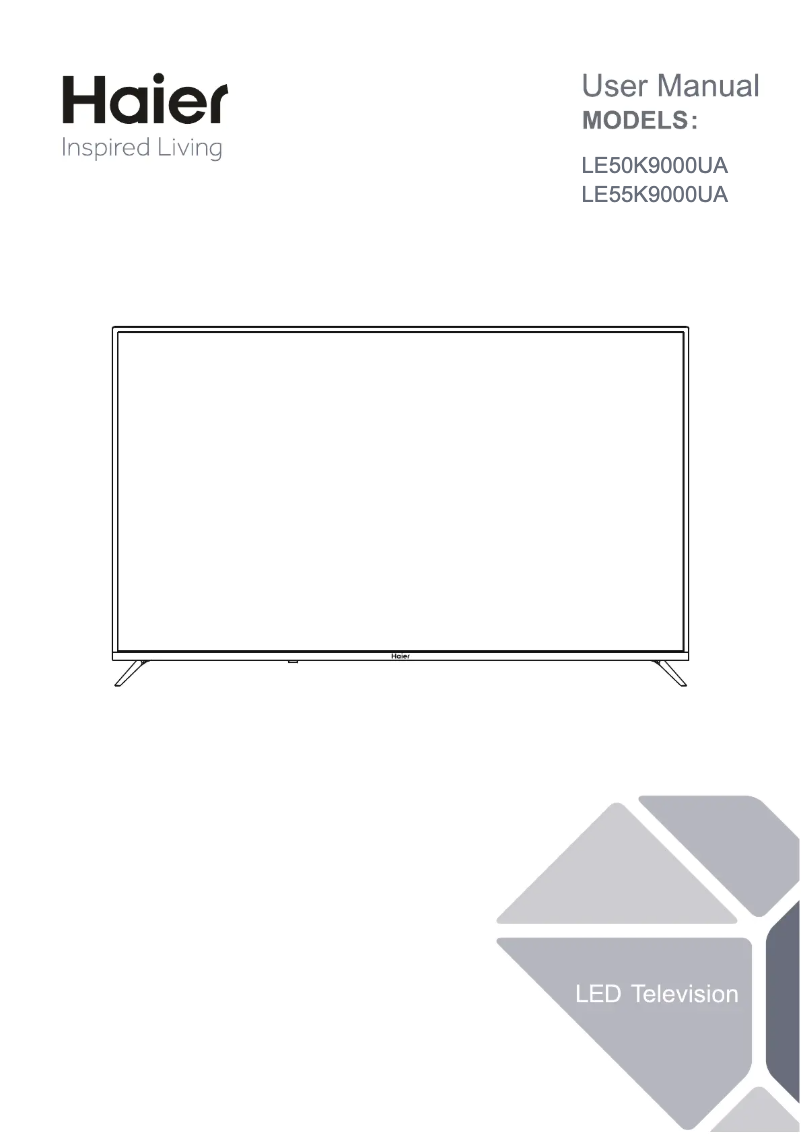 Page 1 de la notice Manuel utilisateur Haier LE50K9000UA