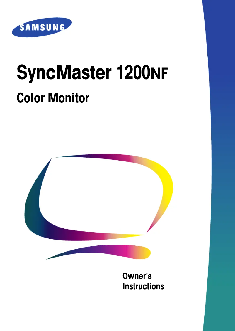 Página 1 del manual Manual de usuario Samsung SyncMaster 1200NF