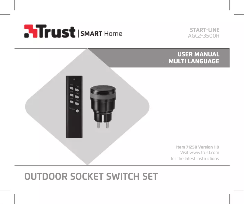 Image de la première page du manuel de l'appareil AGC2-3500R