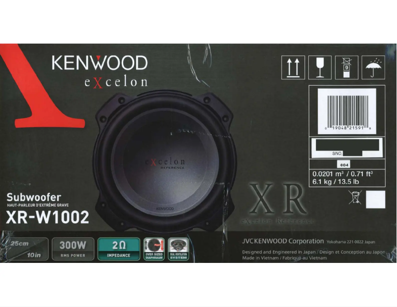 Page n°1 - Manuel utilisateur Kenwood Excelon XR-W1002