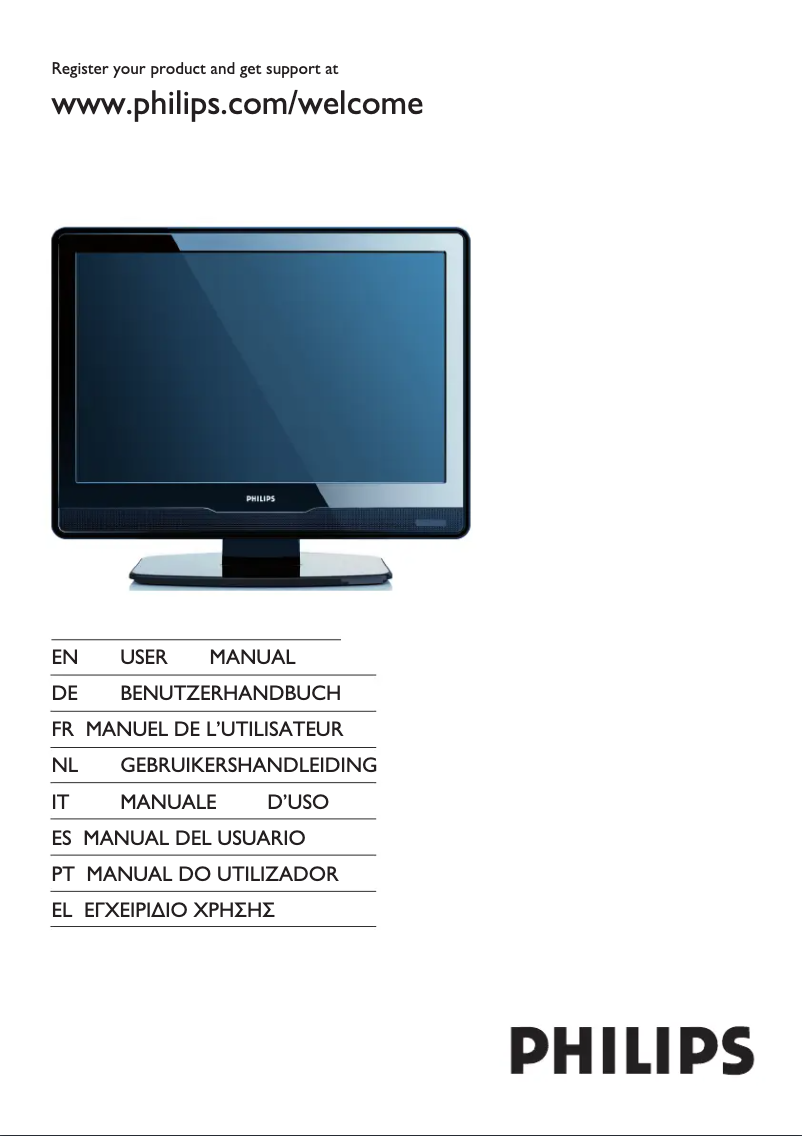 Image de la première page du manuel de l'appareil 20PFL3403D