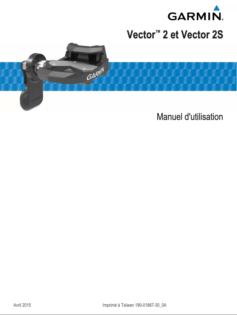 Image de la première page du manuel de l'appareil Vector 2S