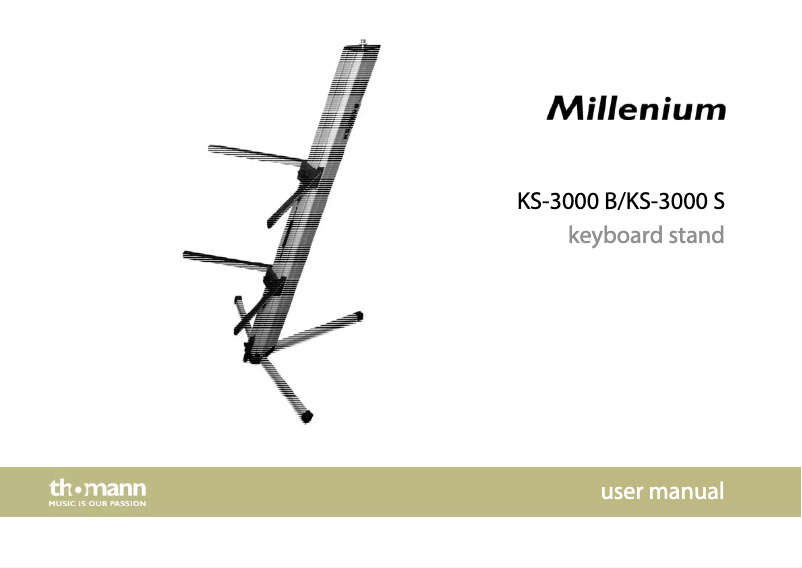 Page 1 de la notice Manuel utilisateur Millenium Millenium KS-3000 S