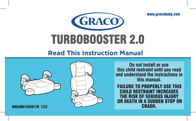 Page 1 de la notice Manuel utilisateur Graco TurboBooster 2.0