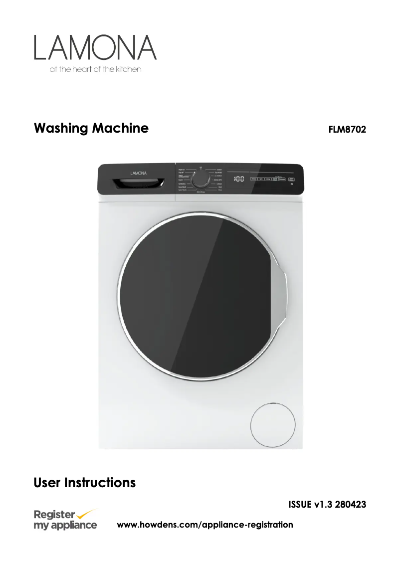 Page n°1 - Manuel utilisateur Lamona FLM8702