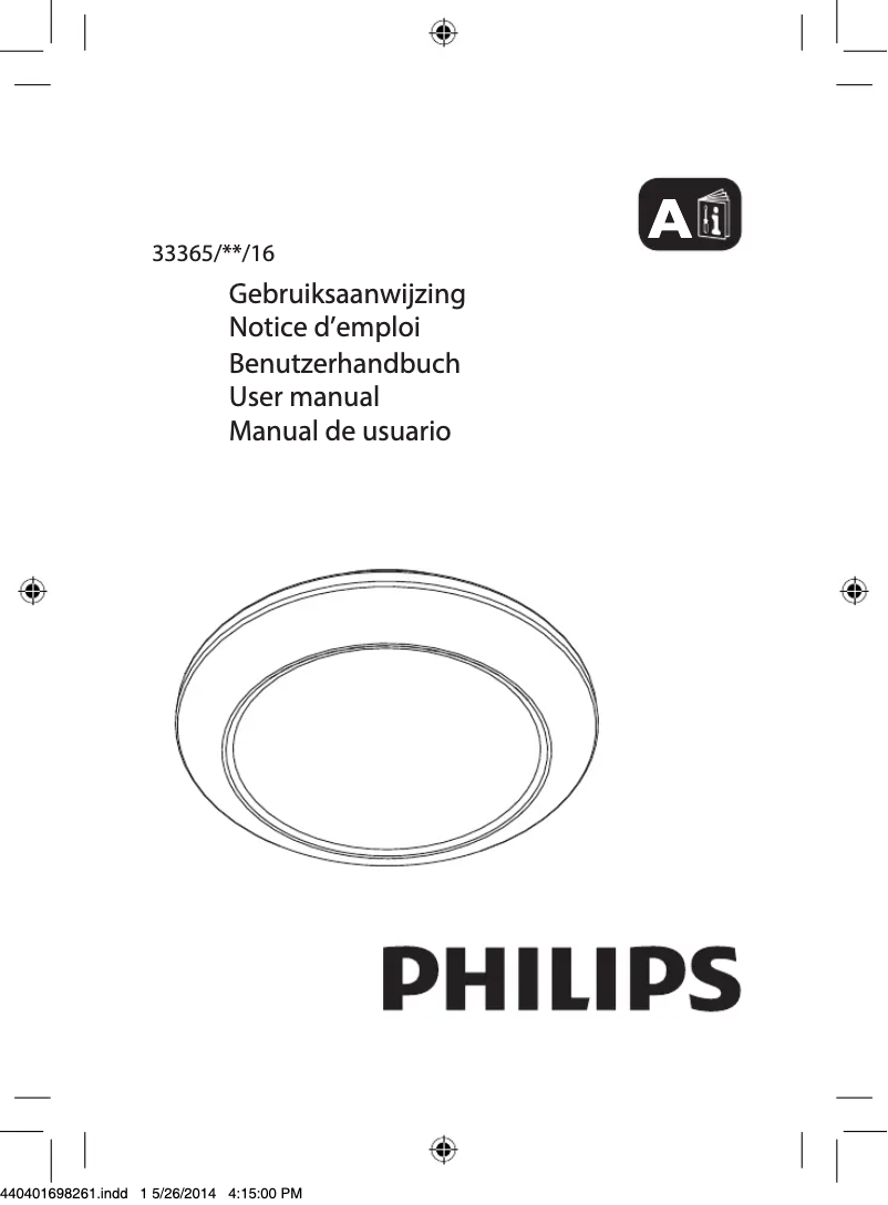 Page n°1 - Manuel utilisateur Philips MyLiving Cinnabar