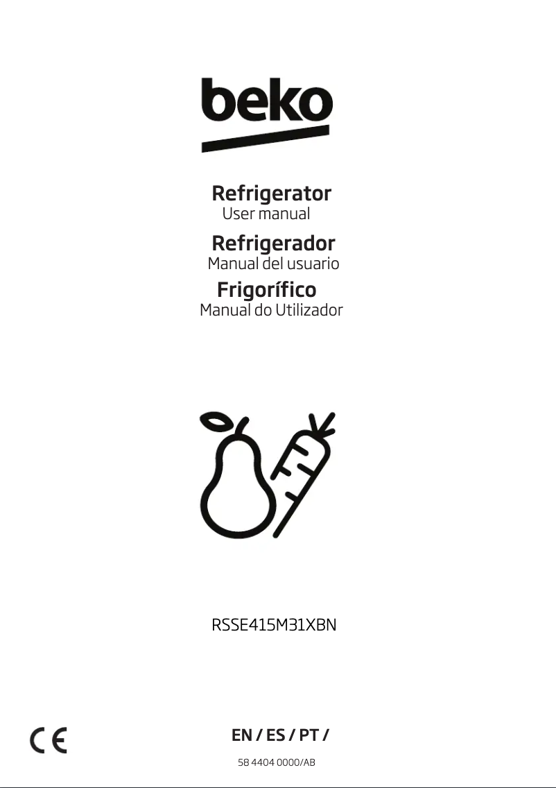 Image de la première page du manuel de l'appareil RSSE415M31XBN