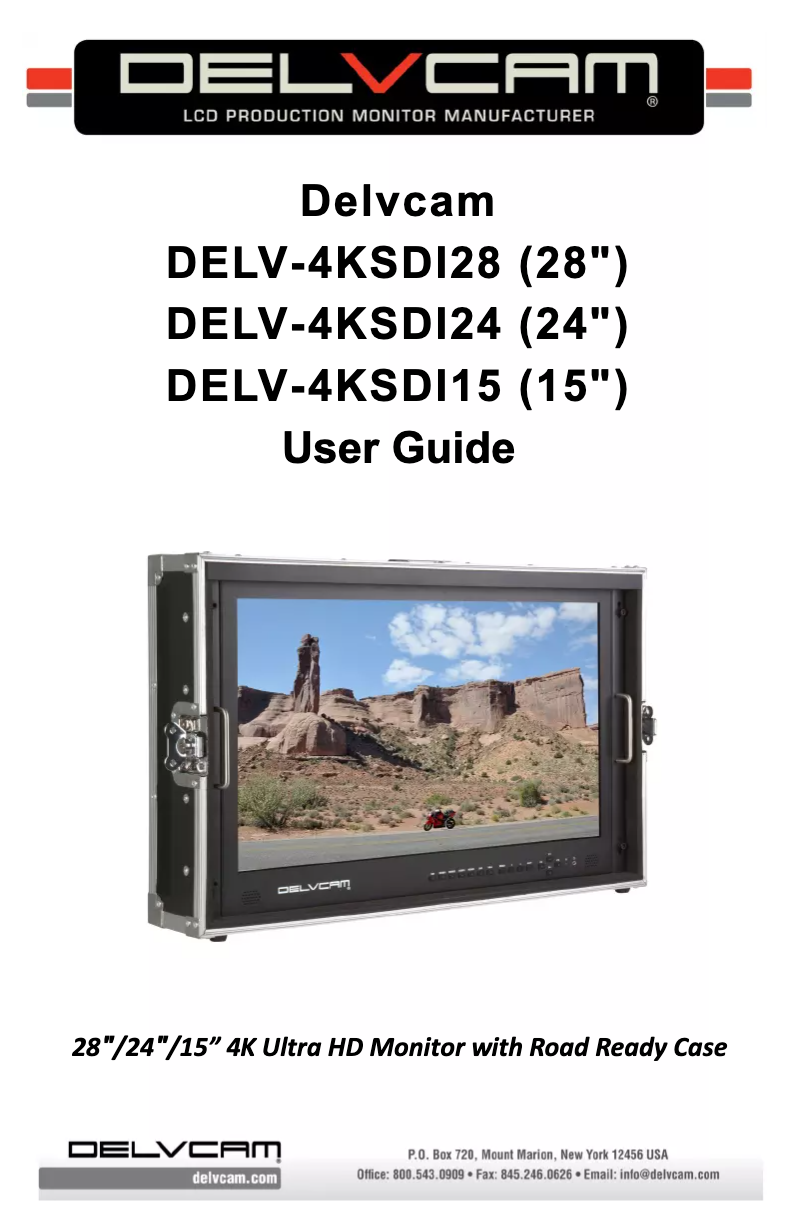 Page 1 de la notice Manuel utilisateur Delvcam DELV-4KSDI15