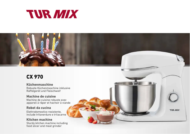 Image de la première page du manuel de l'appareil CX 970