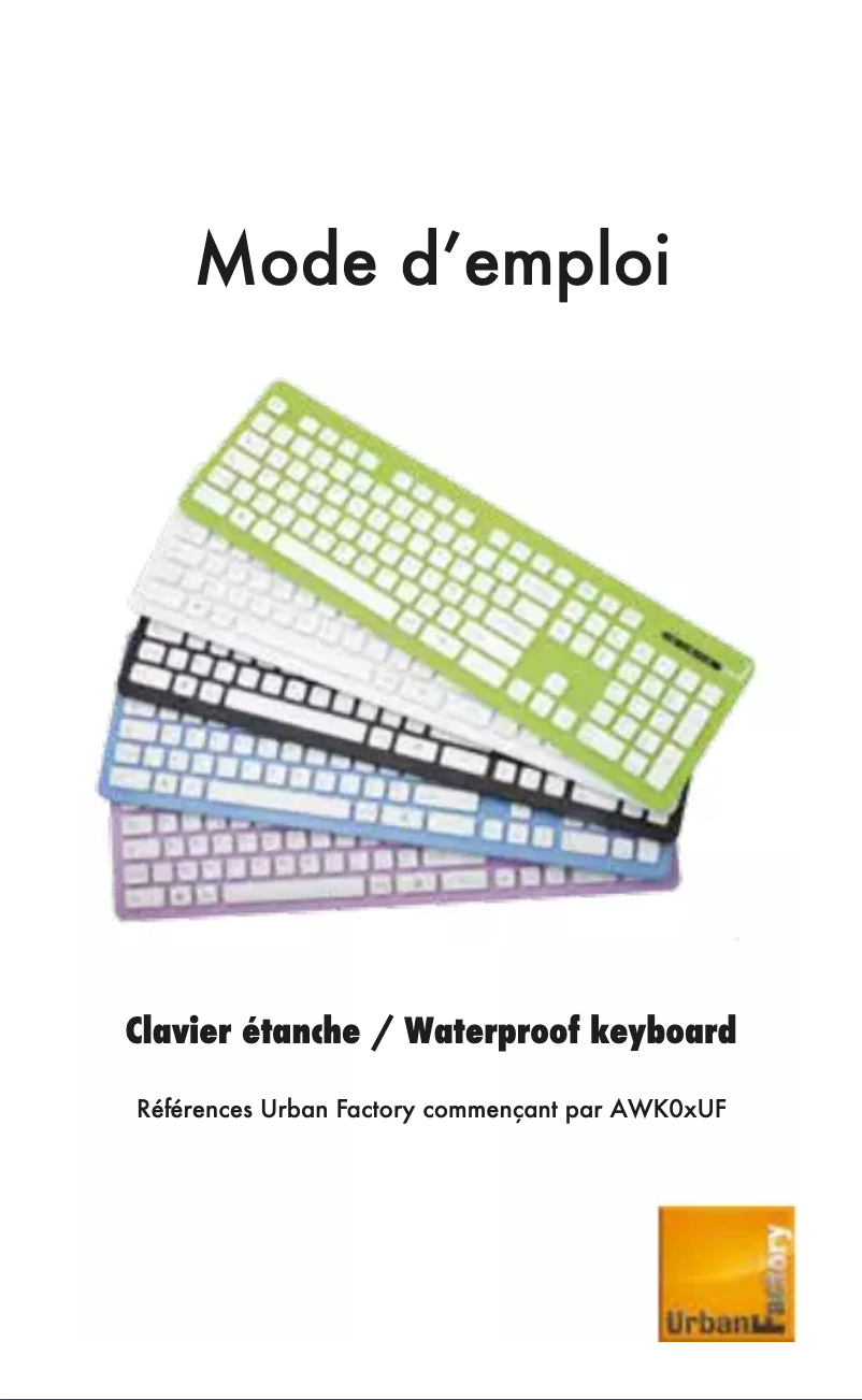 Page n°1 - Manuel utilisateur Urban Factory AWK02UF