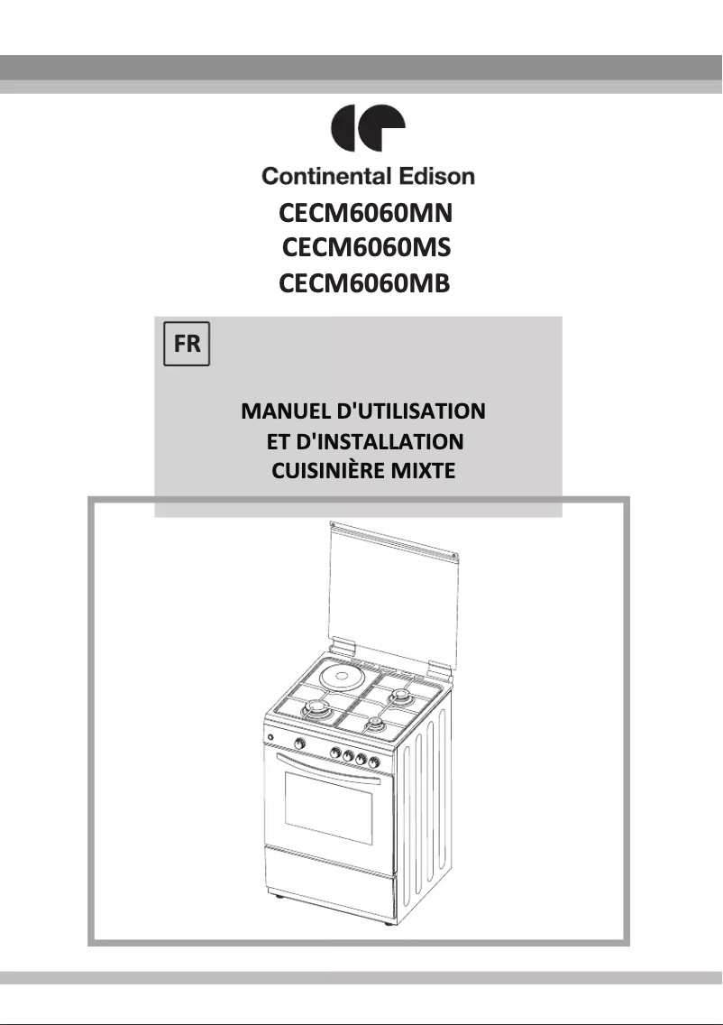 Image de la première page du manuel de l'appareil CECM6060MN