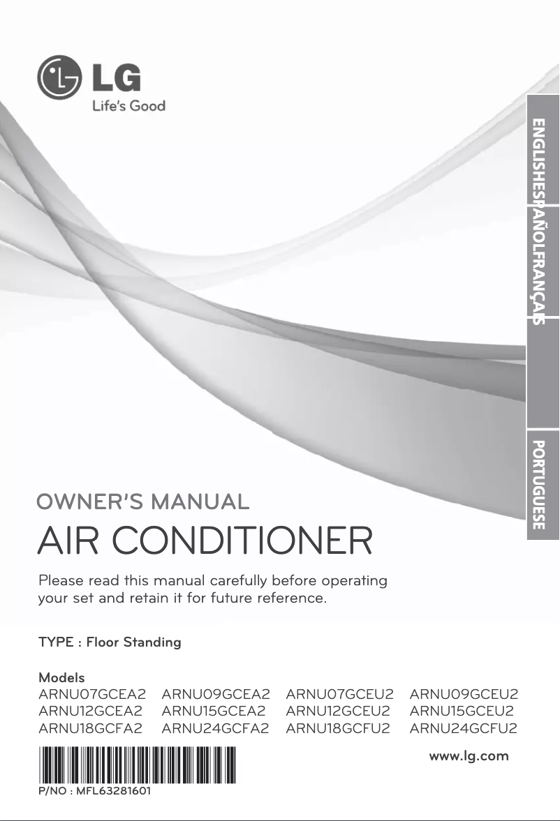 Image de la première page du manuel de l'appareil ARNU15GCEU2