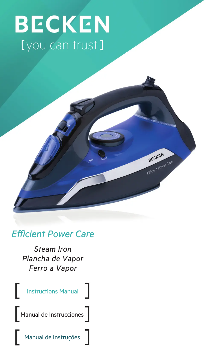 Page 1 de la notice Manuel utilisateur Becken Efficient Power Care BSI-1604