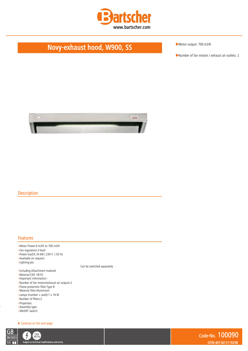 Image de la première page du manuel de l'appareil 100090