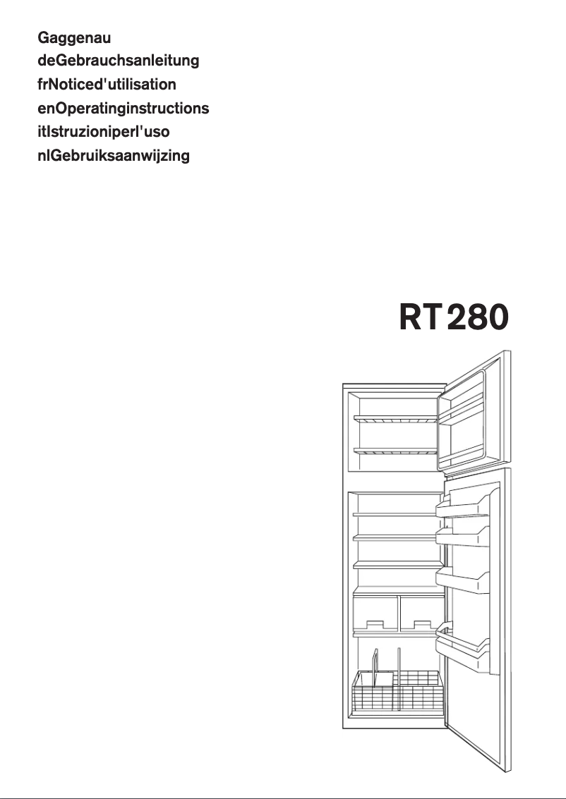 Image de la première page du manuel de l'appareil RT280200