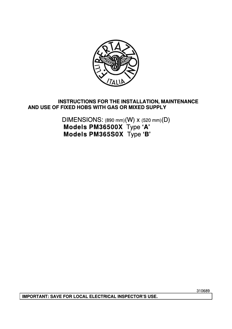 Image de la première page du manuel de l'appareil PM36500X