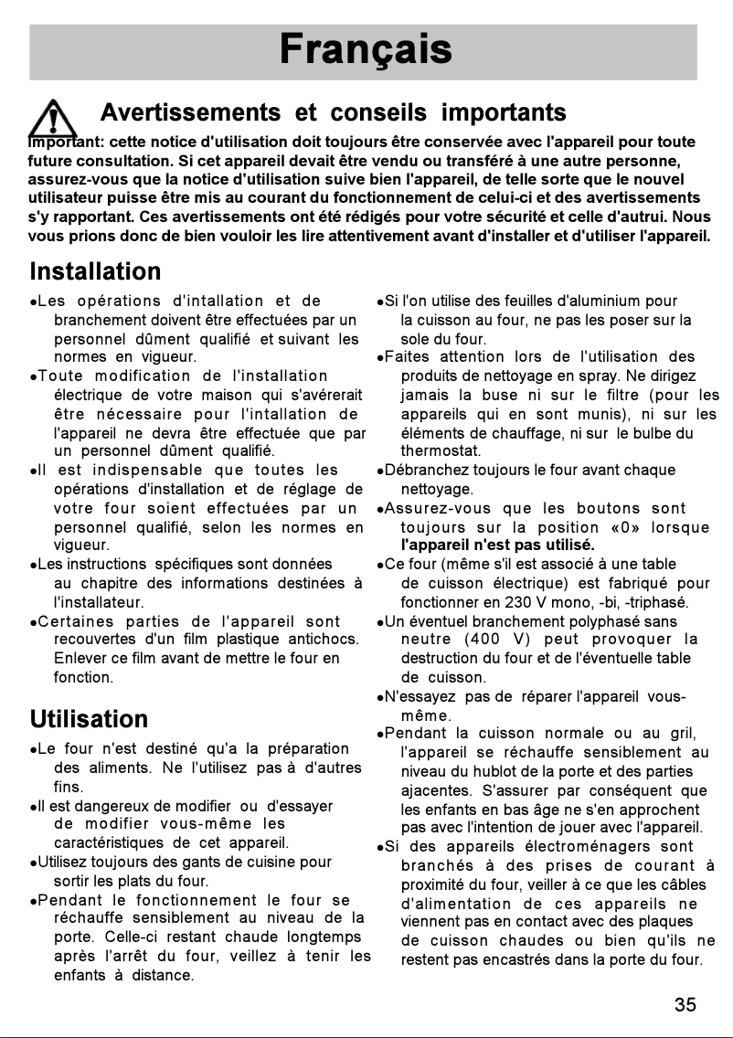 Page 1 de la notice Manuel utilisateur Zanker ZKB7327
