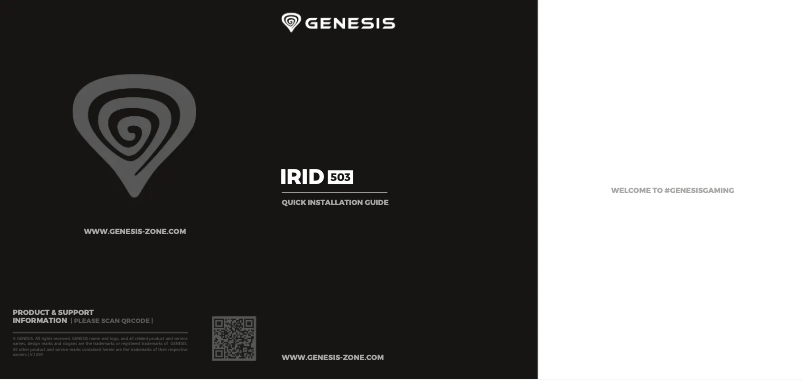 Imagen de la primera página del manual del dispositivo Irid 503