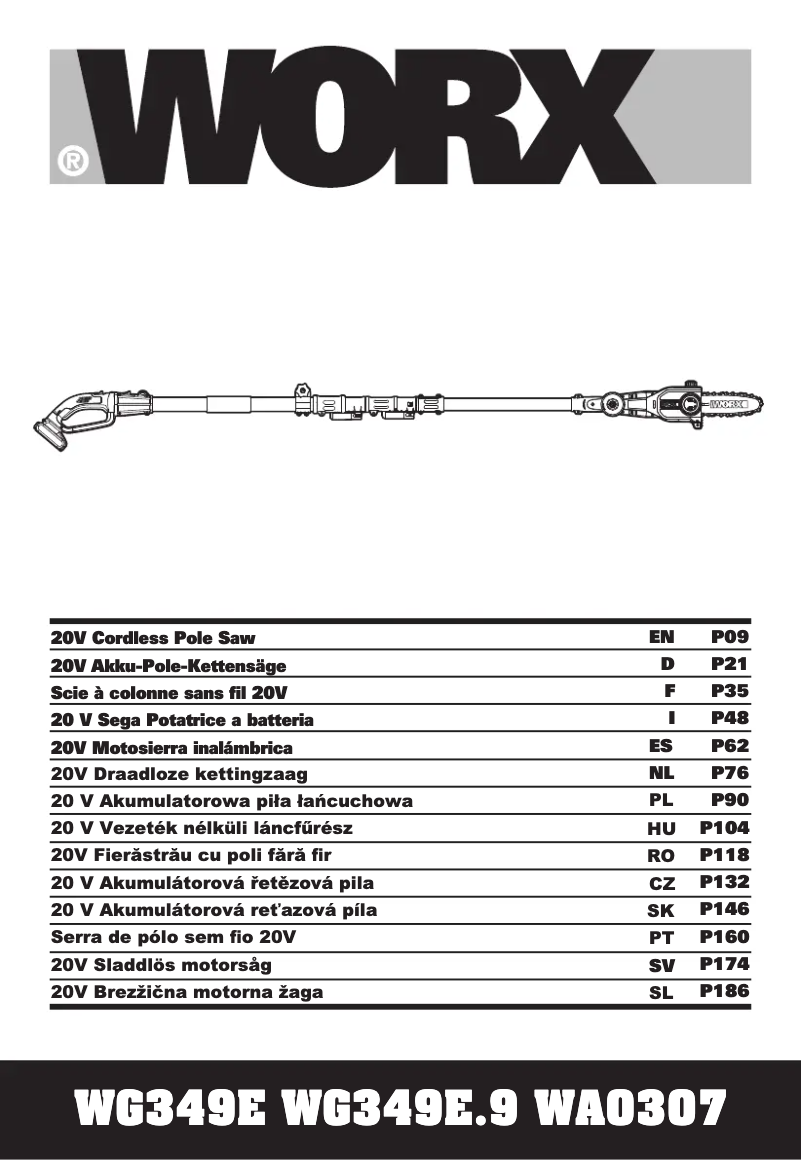 Página 1 del manual Manual de usuario Worx WG349E