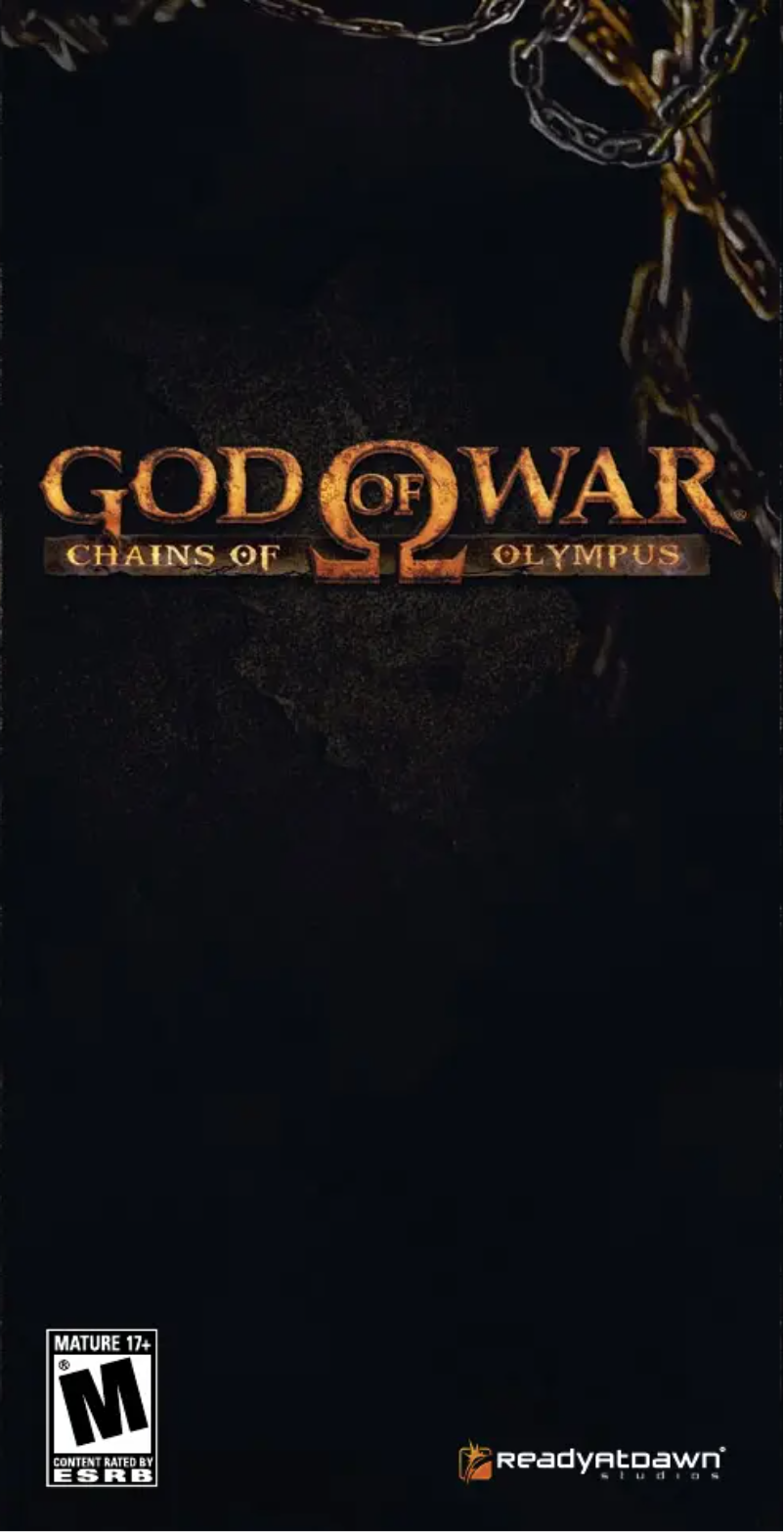 Image de la première page du manuel de l'appareil God of War - Chains of Olympus (PSP)