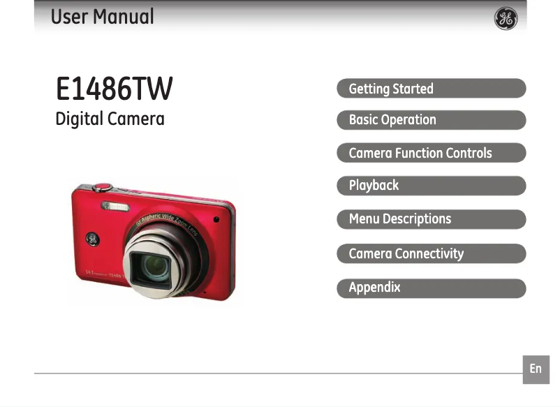 Page n°1 - Manuel utilisateur GE E1486TW