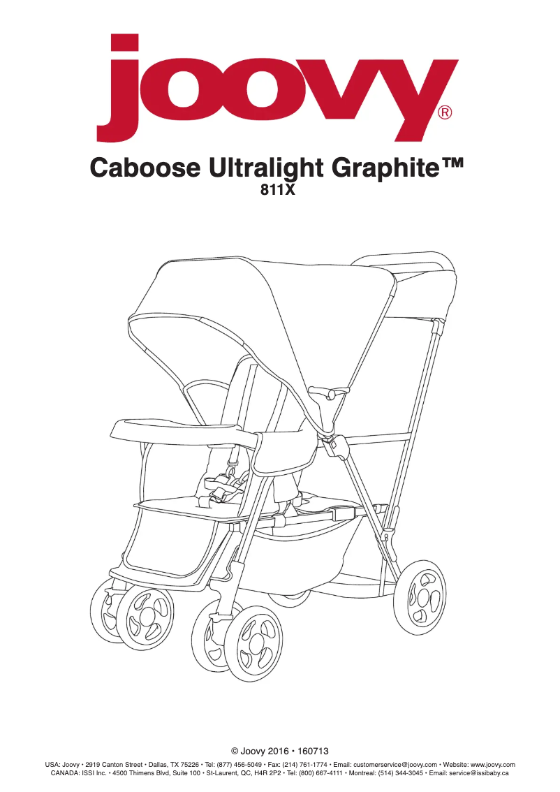 Page n°1 - Manuel utilisateur Joovy Caboose Ultralight Graphite