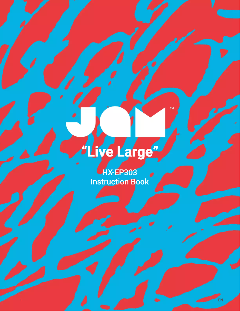 Page n°1 - Manuel utilisateur Jam Live Large HX-EP303