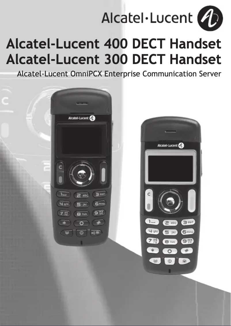 Page 1 de la notice Manuel utilisateur Alcatel 400 DECT Handset