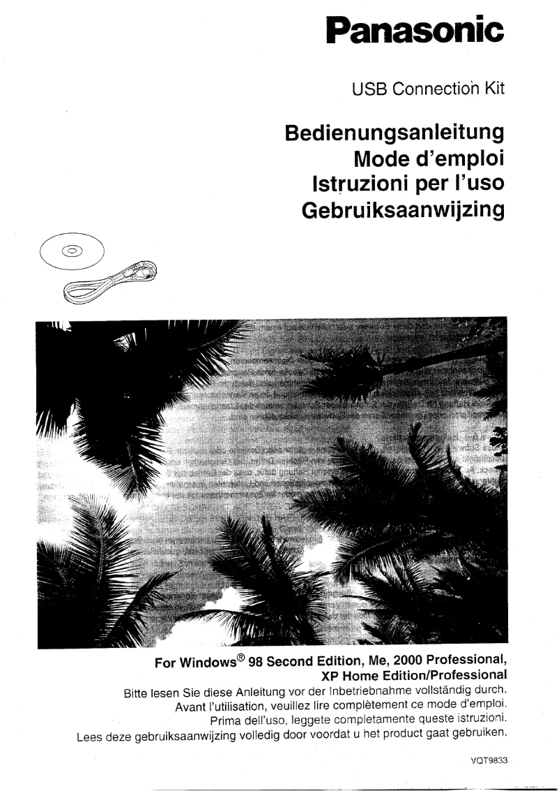 Page 1 de la notice Manuel utilisateur Panasonic USB Connection Kit