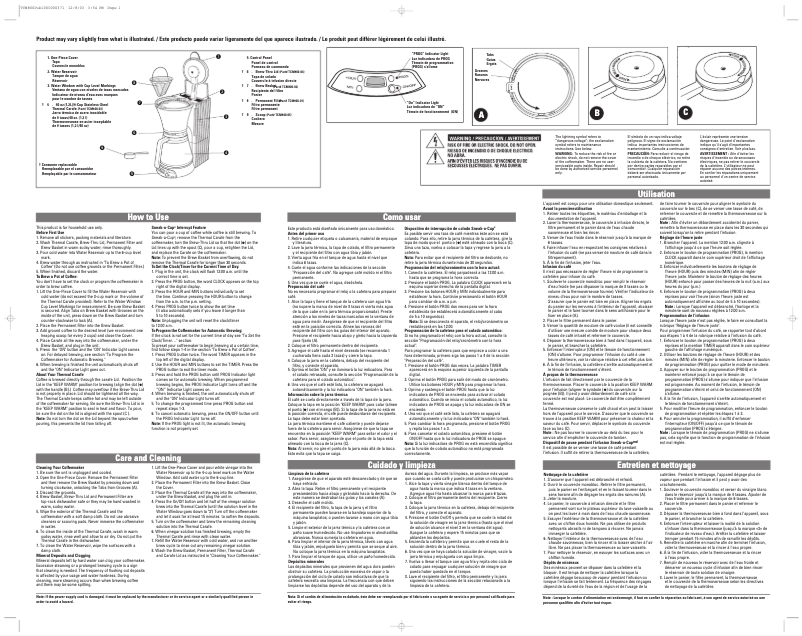 First page image of the manual for TCM800