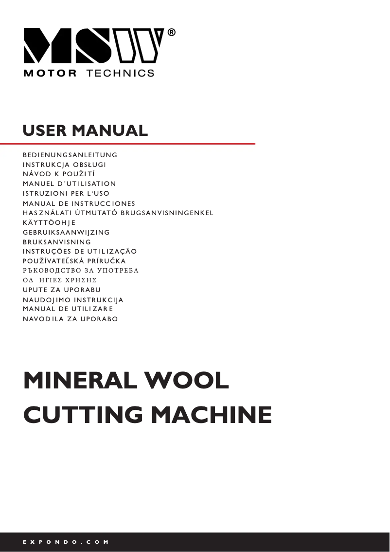 Page n°1 - Manuel utilisateur MSW MSW-ISU-WOOL-7A
